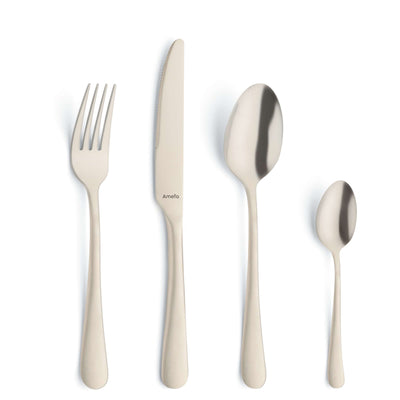 AUSTIN ensemble de couverts 16-pièces PVD Champagne satin