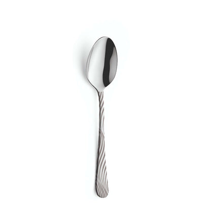 Amefa TIDE Besteckset 24-teilig, Teller, Messer, Gabel und Löffel aus Edelstahl, elegant und modern gestaltet.