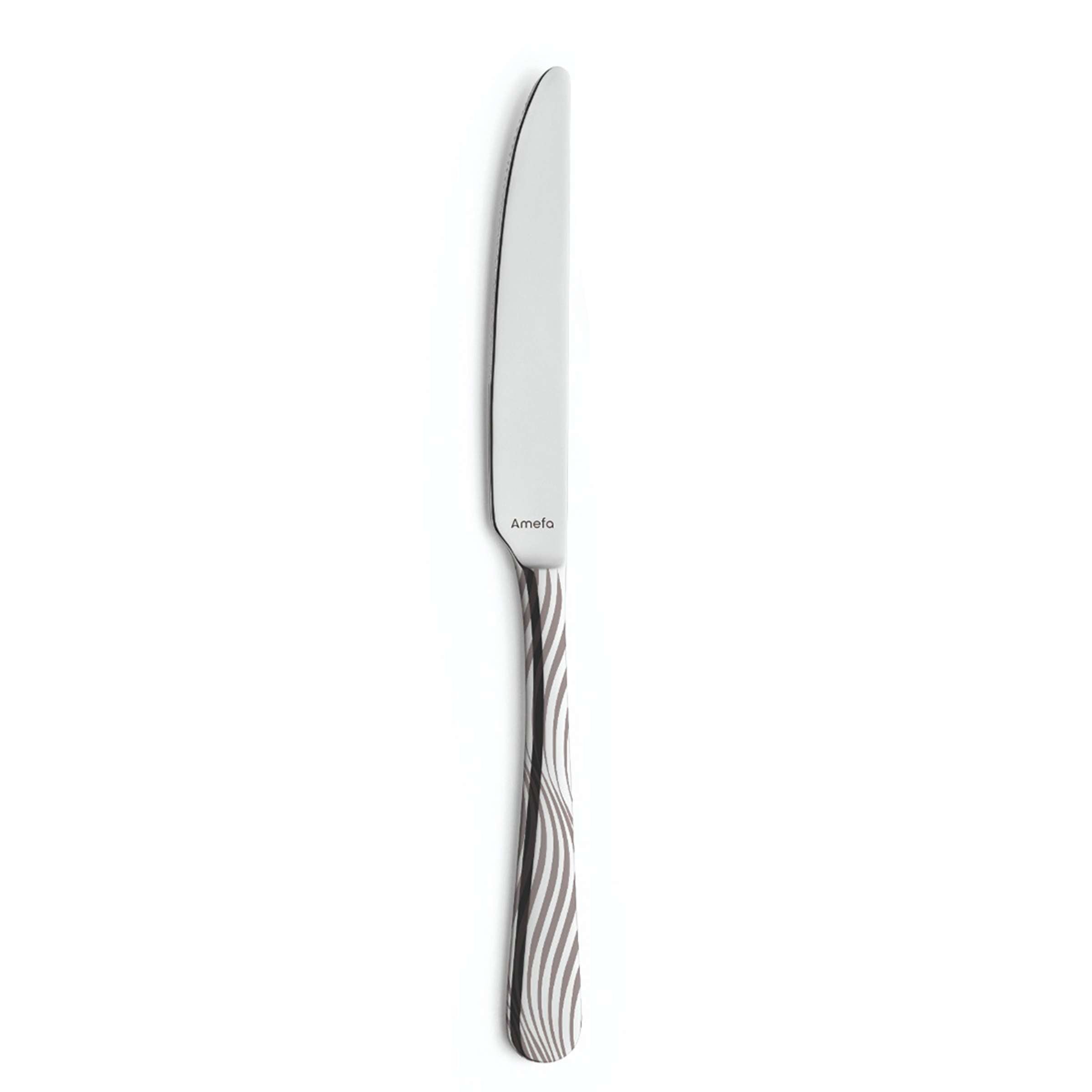 Amefa TIDE Besteckset, 24-teilig, mit Messer, Gabel, Löffel auf gedecktem Tisch, hochwertiges Cutlery Set aus Edelstahl