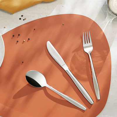 Amefa PONTIS Besteckset 24-teilig mit Messer, Gabel, Löffel aus Edelstahl, elegantes Besteck für den Tisch, modernes Design