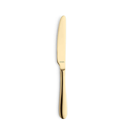 Elegantes 24-teiliges Amefa OXFORD Besteckset mit PVD-gold Finish, vielseitiges Messer, Gabel, Löffel Set für den Esstisch