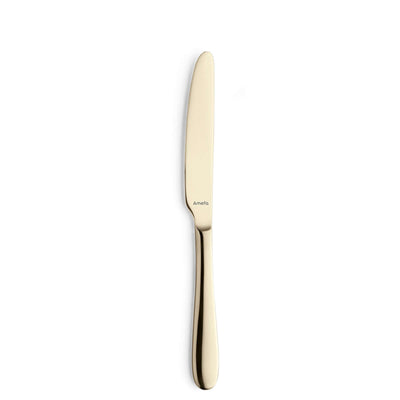 Amefa Oxford Besteckset, 24-teilig, PVD champagner, Messer, Gabeln, Löffel aus Edelstahl, elegant und modernes Design