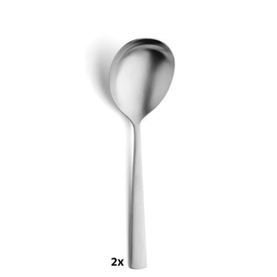 Amefa VENTURA Besteckset 78-teilig mit Messer, Gabel, Löffel und Kaffeelöffel aus Edelstahl, elegant auf weißem Hintergrund.