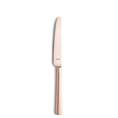 VENTURA Besteckset 24-teilig von Amefa, PVD kupfer mattiert, Messer, Gabeln, Löffel aus Edelstahl, elegantes Besteck für den Alltag