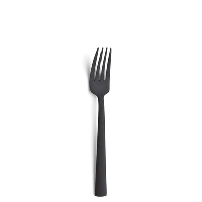 Schwarz mattiertes 24-teiliges VENTURA Besteckset von Amefa mit Messer, Gabeln, Löffeln aus hochwertigem Edelstahl.