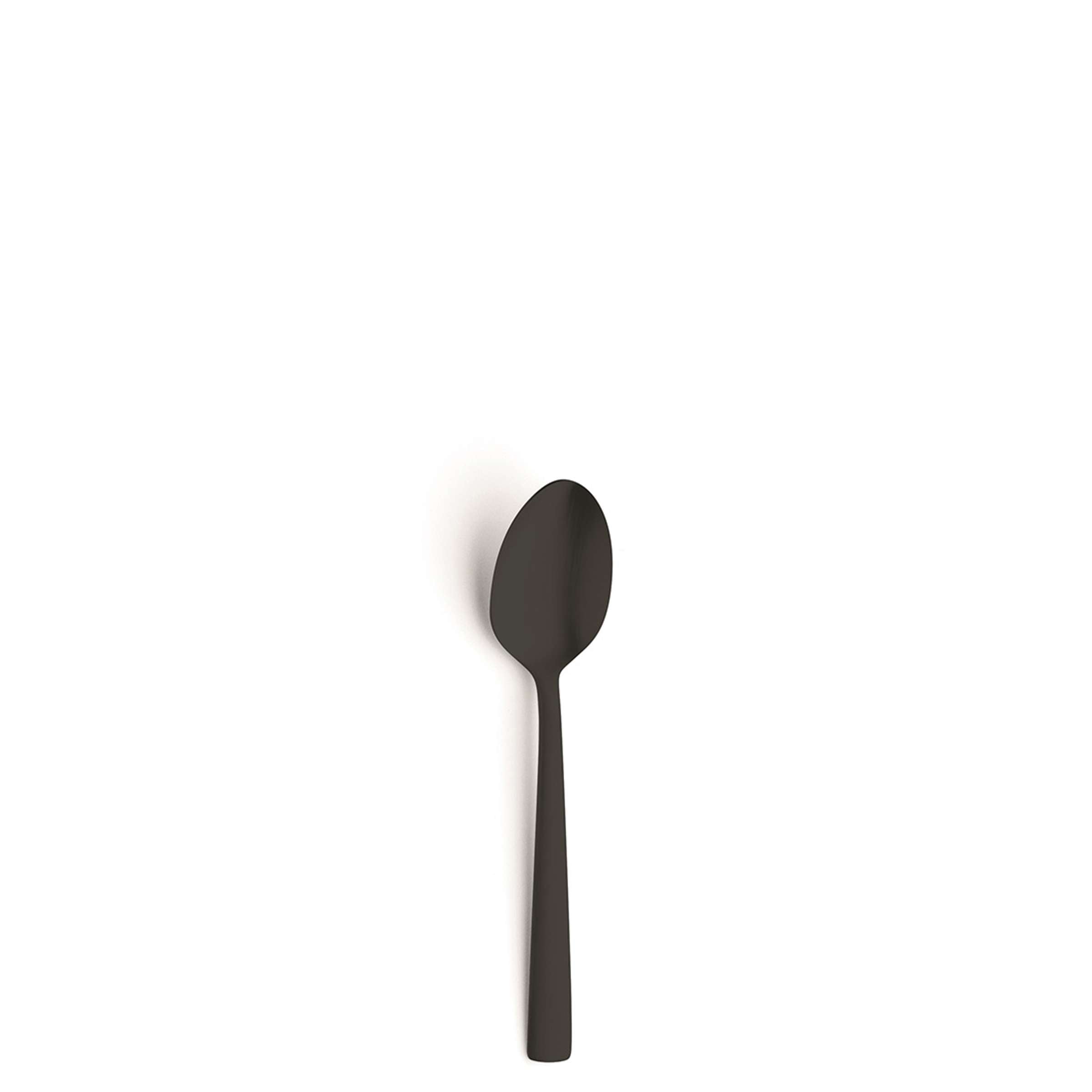 Schwarzes, mattes 24-teiliges Besteckset von Amefa, VENTURA aus Edelstahl, zeigt Messer, Gabeln und Löffel in einer eleganten Verpackung