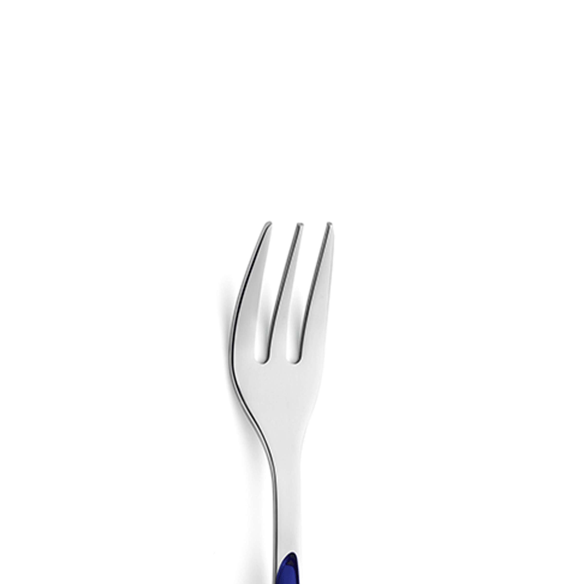 Kuppels PRISMA Kuchengabel Set, 6-teilig, indigoblau, Edelstahl, elegantes Besteck für den Esstisch