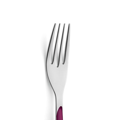 Edelstahl-Menügabel von Kuppels Prisma Wildberry, einzelnes Besteckstück mit buntem, wildberry-Design, perfekt für Mahlzeiten