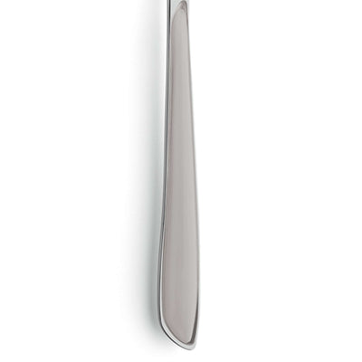 Hellgraue PRISMA Menügabel von Kuppels, elegantes Besteckstück aus Edelstahl, detailreiche Ansicht der Gabel mit glatter Oberfläche