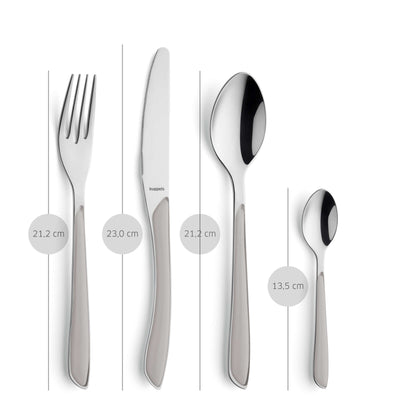 PRISMA Cutlery Set 24-pieces light grey