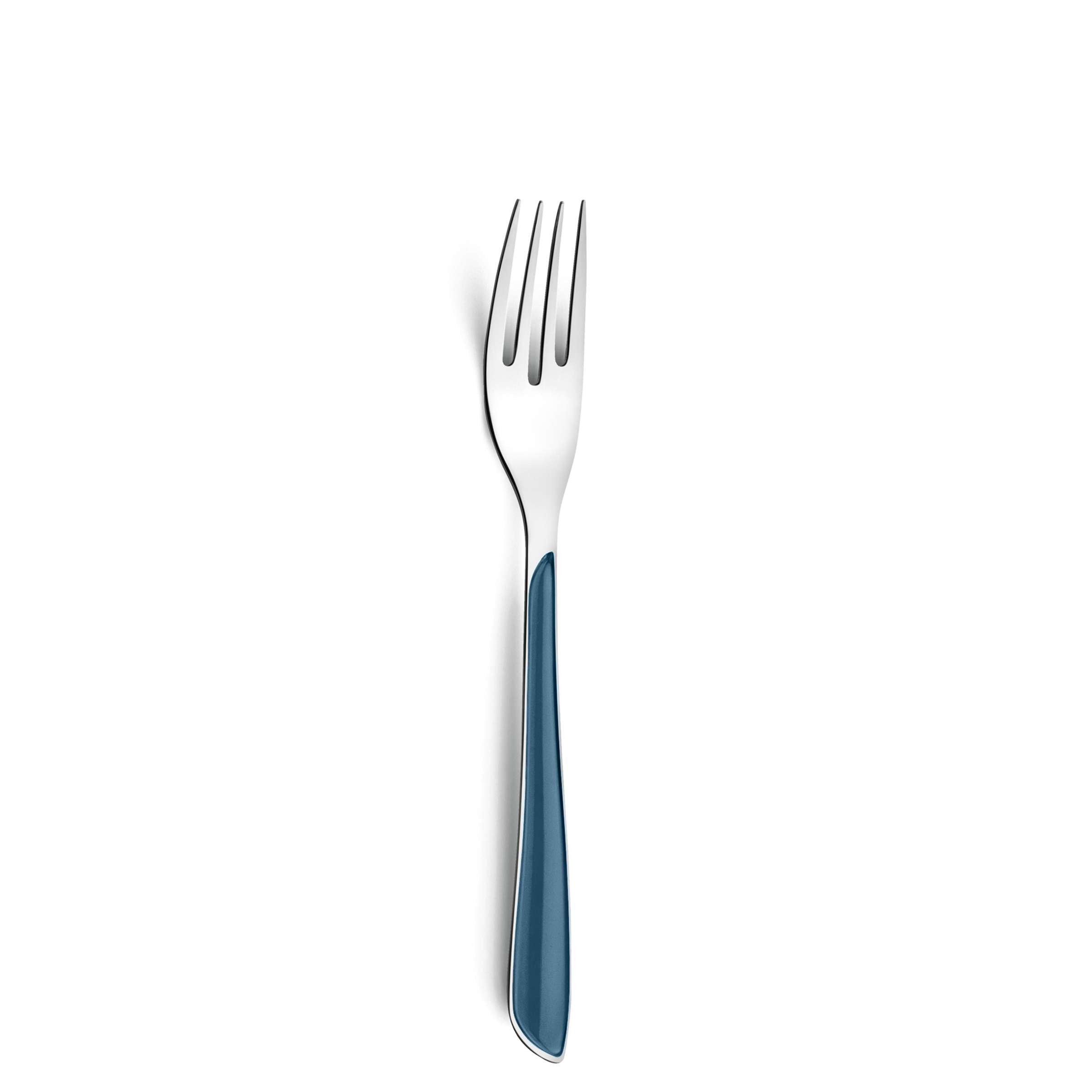 ECLAT Besteckset 32-teilig in denimblau von Amefa, Messer, Gabeln, Löffel aus Edelstahl, modernes Design, elegante Küchenaccessoires