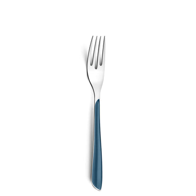 ECLAT Besteckset 32-teilig in denimblau von Amefa, Messer, Gabeln, Löffel aus Edelstahl, modernes Design, elegante Küchenaccessoires
