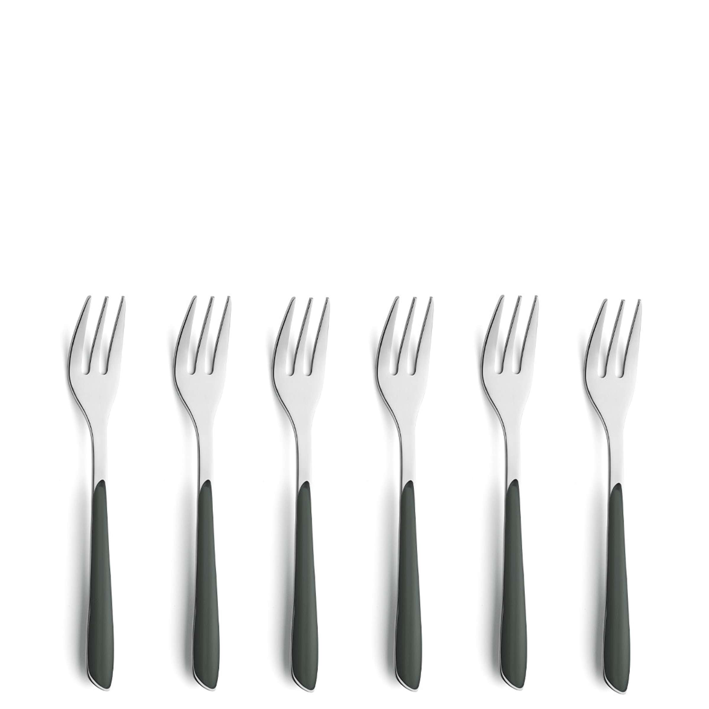 PRISMA Kuchengabel Set 6-teilig dunkelgrau