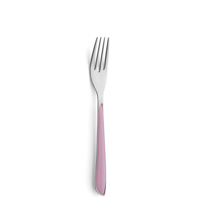 Elegante, altrosa PRISMA Menügabel von Kuppels aus Edelstahl, fein verarbeitet, für stilvolle Tischgestaltung.