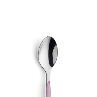 Kuppels PRISMA Kaffeelöffel in altrosa, einzeln, stilvolles Besteckstück für Kaffeegetränke, elegante Besteck-Design