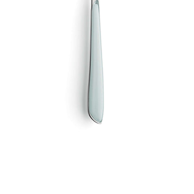Kuppels PRISMA Kaffeelöffel in Mintfarbe, einzelnes Besteckstück aus Edelstahl, detailreiche Oberfläche, ideal für Kaffeezubehör