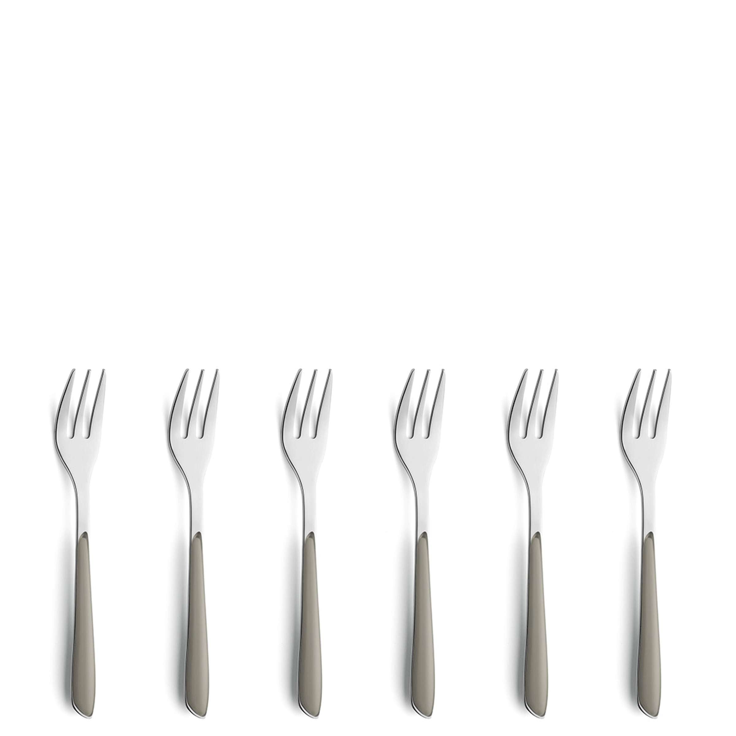 PRISMA Gebakvorkjes set 6-delig taupe