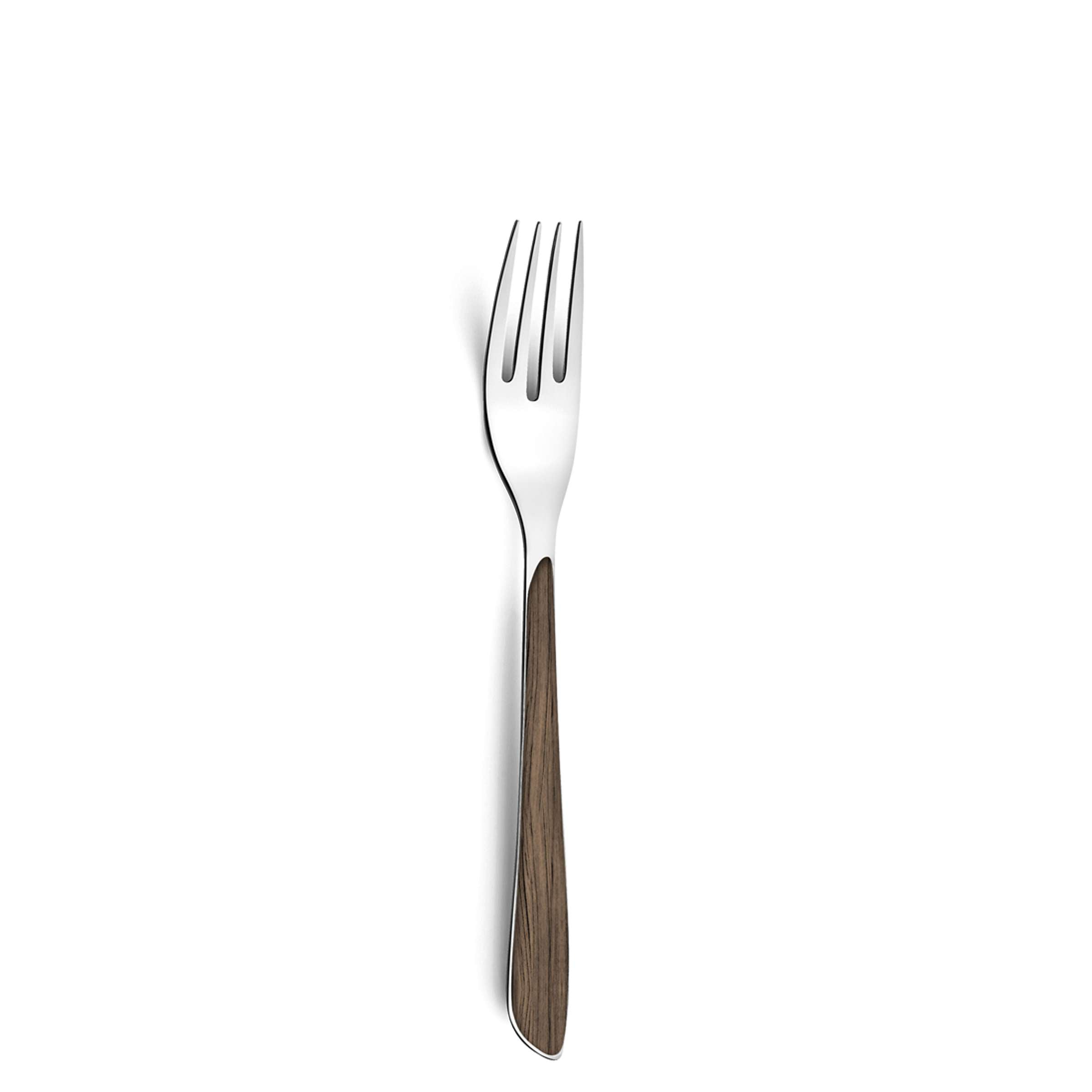 Dunkelbraunes ECLAT NATURE Besteckset von Amefa, 24-teilig, Edelstahl, Messer, Gabeln, Löffel für den Esstisch