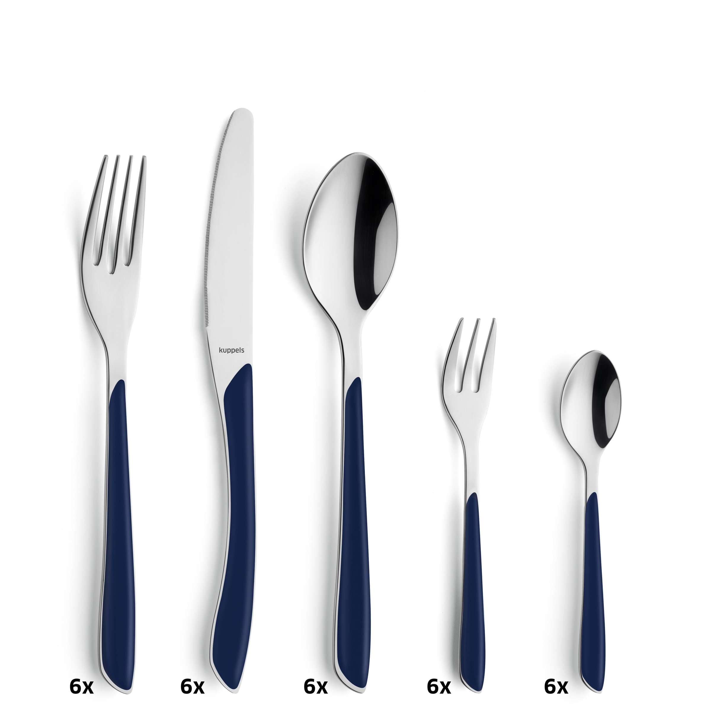 PRISMA Besteckset 44-teilig indigoblau mattiert
