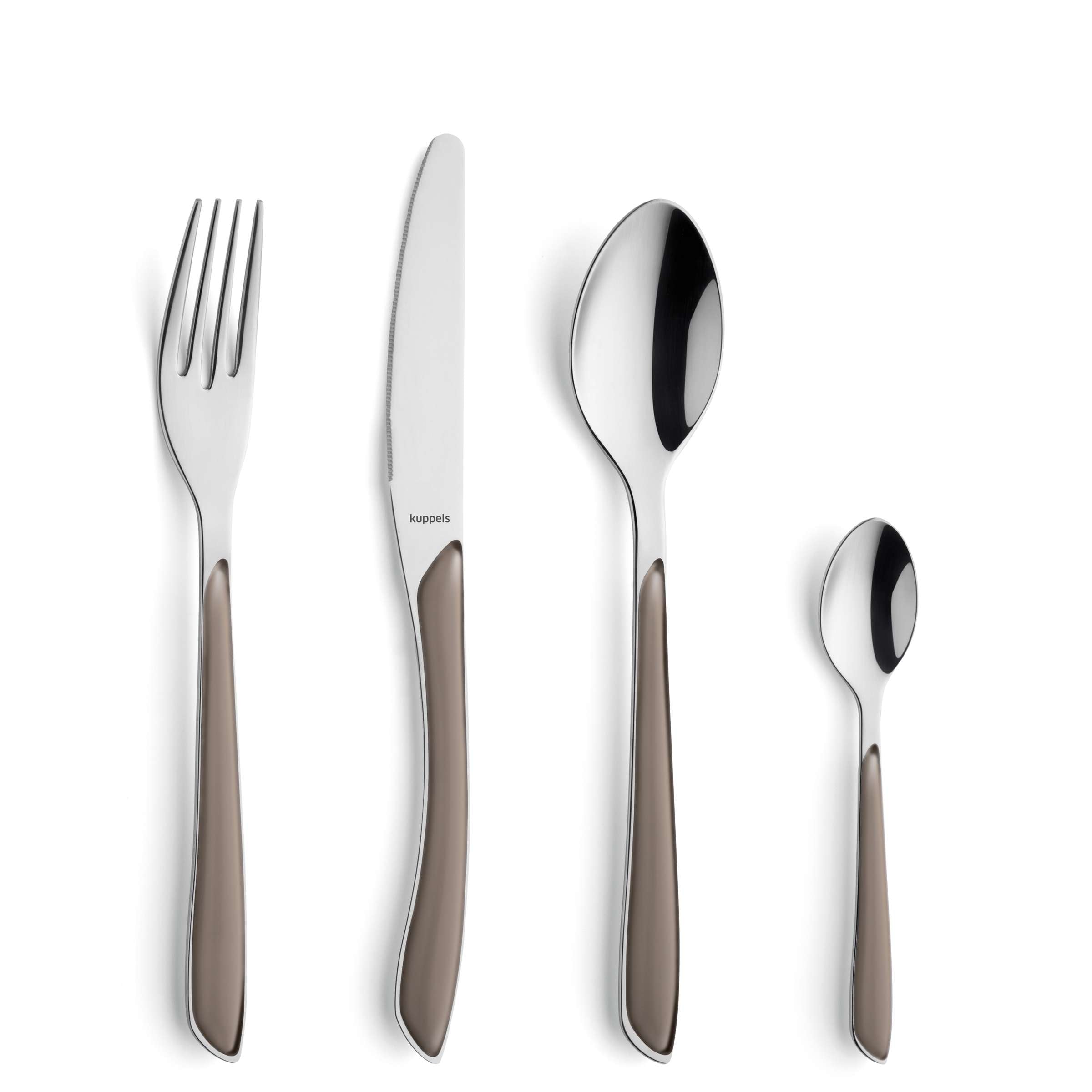 PRISMA Cutlery Set 24-pieces cacao satin