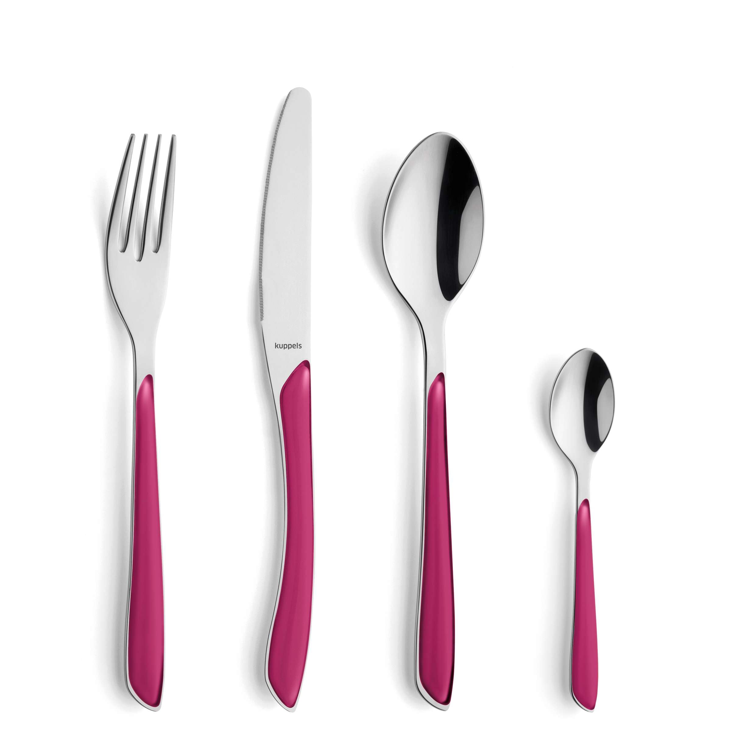 PRISMA Besteckset 24-teilig himbeerrot mattiert