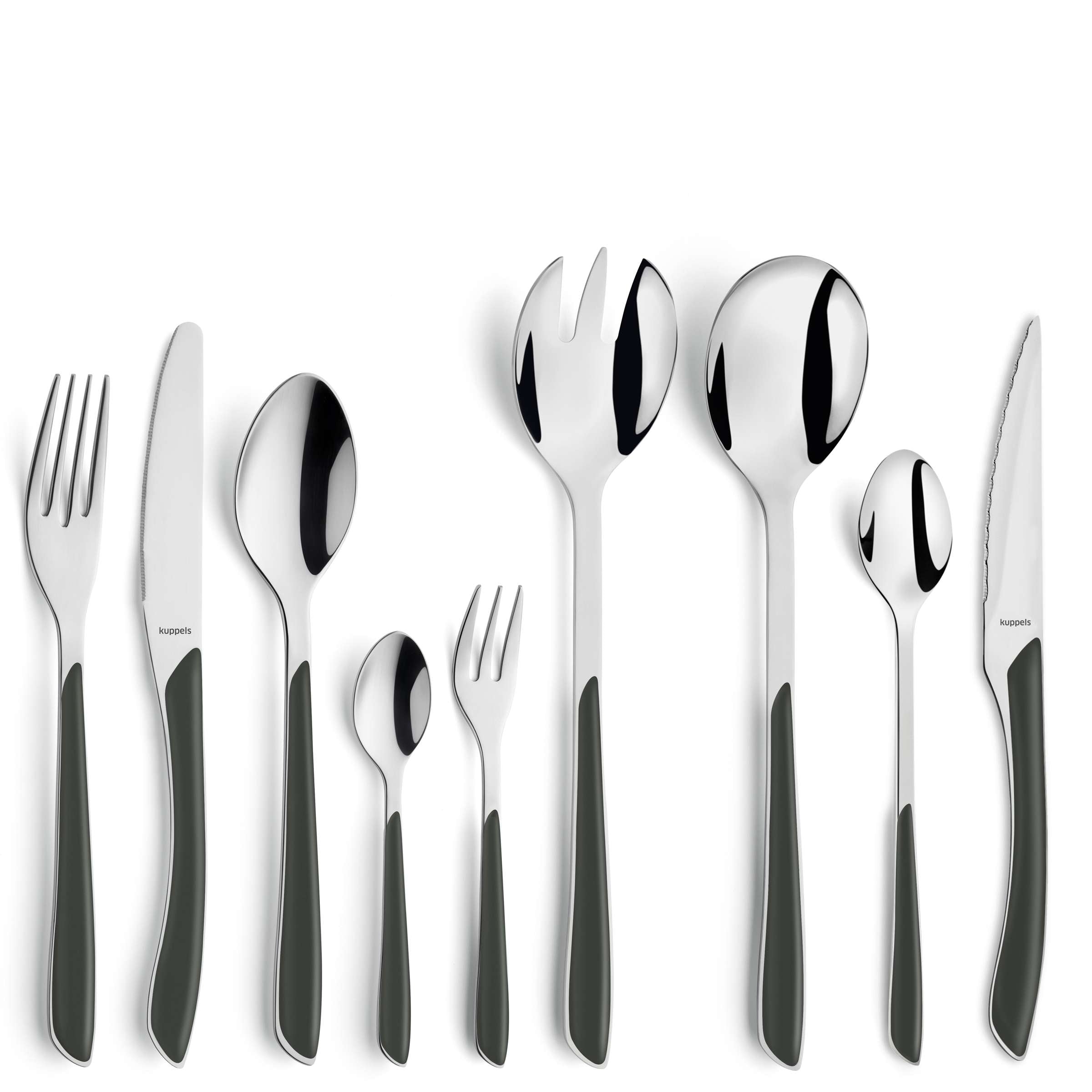 PRISMA Cutlery Set 44-pieces slate grey satin
