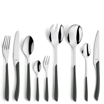 PRISMA Cutlery Set 44-pieces slate grey satin