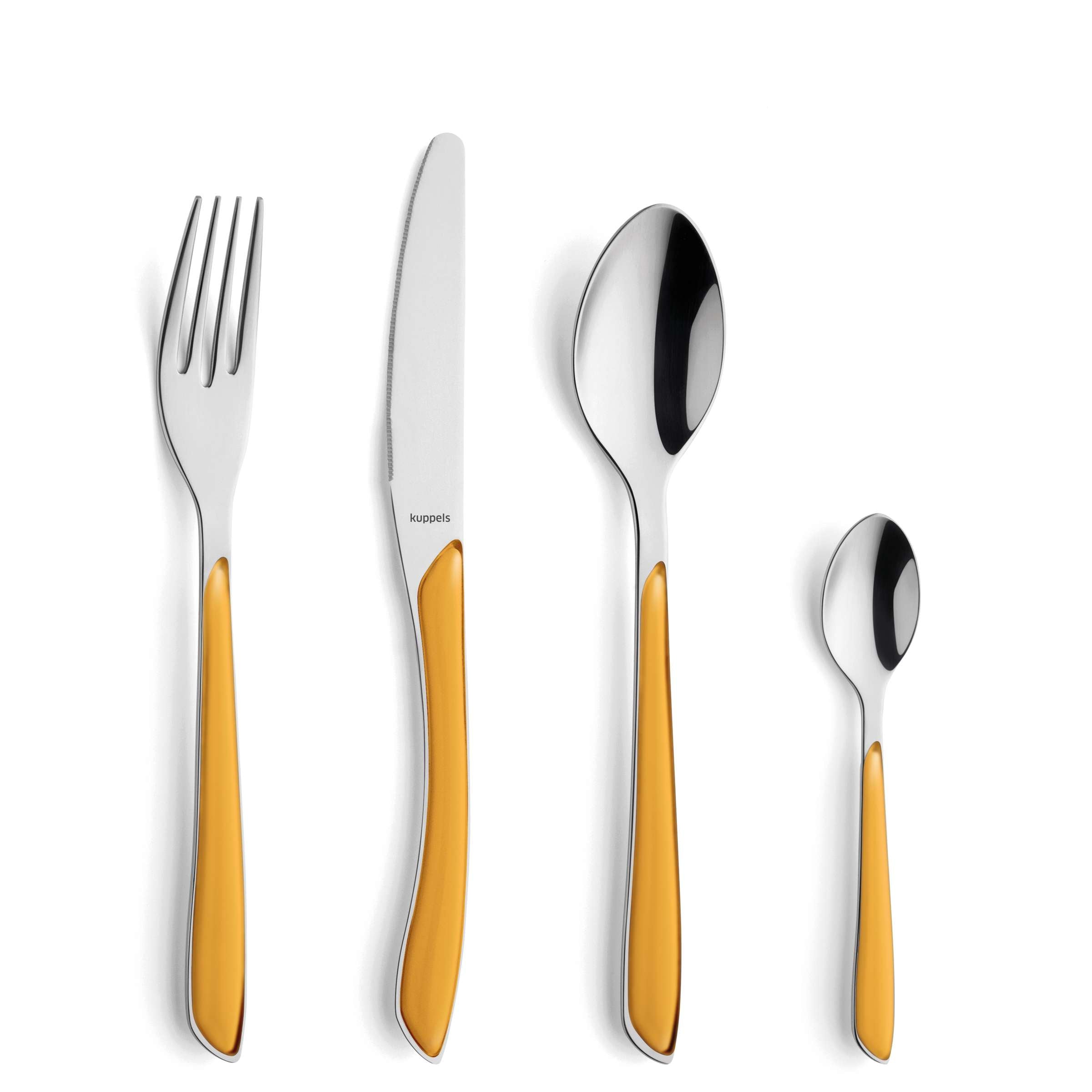 PRISMA Cutlery Set 24-pieces mustyard satin