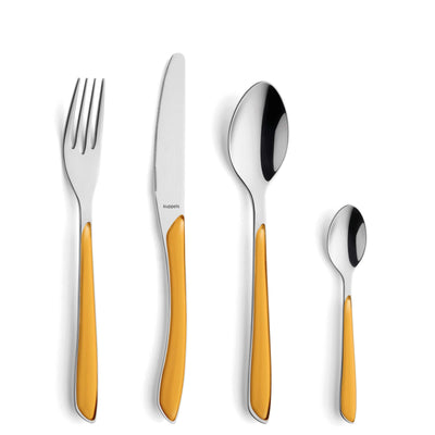 PRISMA ensemble de couverts 24-pièces mustyard satin