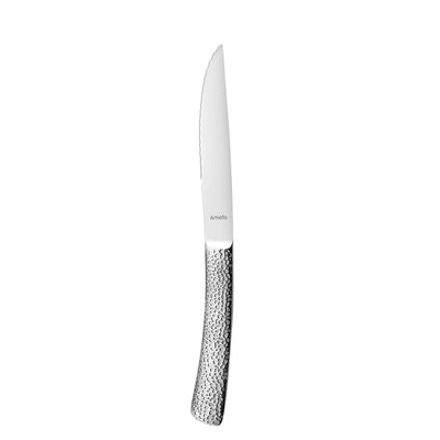Amefa BONGO Steakmesser Set mit drei hochwertigen Messern aus Edelstahl, ideal für Steak und Fleischgerichte, auf weißem Hintergrund.