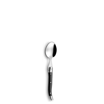 Graues 24-teiliges Besteckset von Lou Laguiole, Edelstahl, Messer, Gabeln, Löffel, modernes Design, hochwertiges Besteckset.