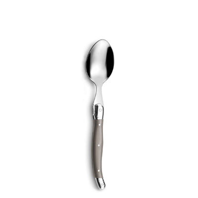 Tradition Besteckset 24-teilig von Lou Laguiole in Taupe mit Messer, Gabel, Löffel aus Edelstahl, elegantes Besteck für den Tisch