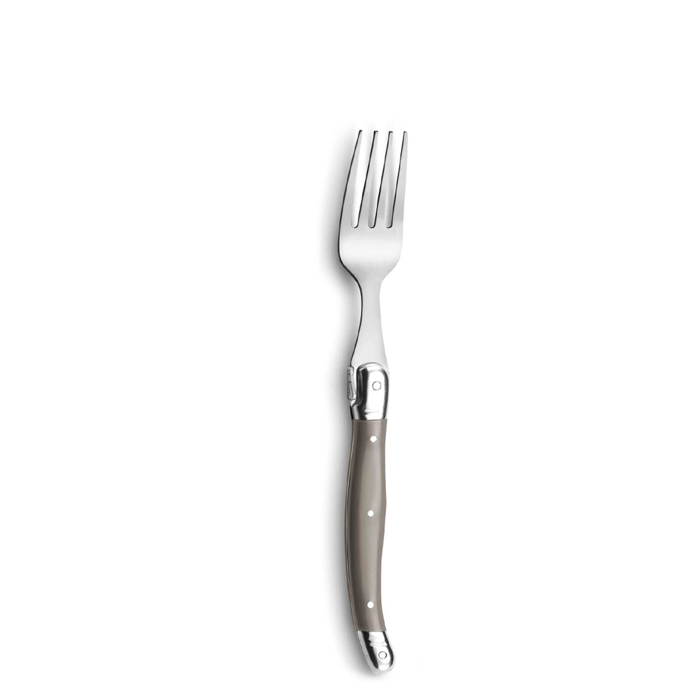 Tradition Besteckset 24-teilig von Lou Laguiole, Taupe, Edelstahl, Messer, Gabeln, Löffel, stilvolles Geschirr für den Tisch