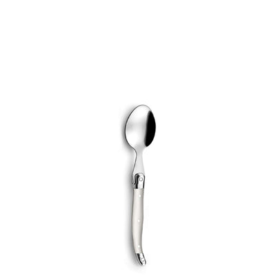 Tradition Besteckset 24-teilig von Lou Laguiole, elegantes Cutlery Set mit Perlen-Design, zeigt Messer, Gabeln, Löffel auf weißem Hintergrund.