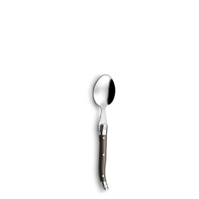 Tradition Besteckset 24-teilig von Lou Laguiole, Messer, Gabeln und Löffel aus Edelstahl, elegantes Design, Pfeffer-Details sichtbar