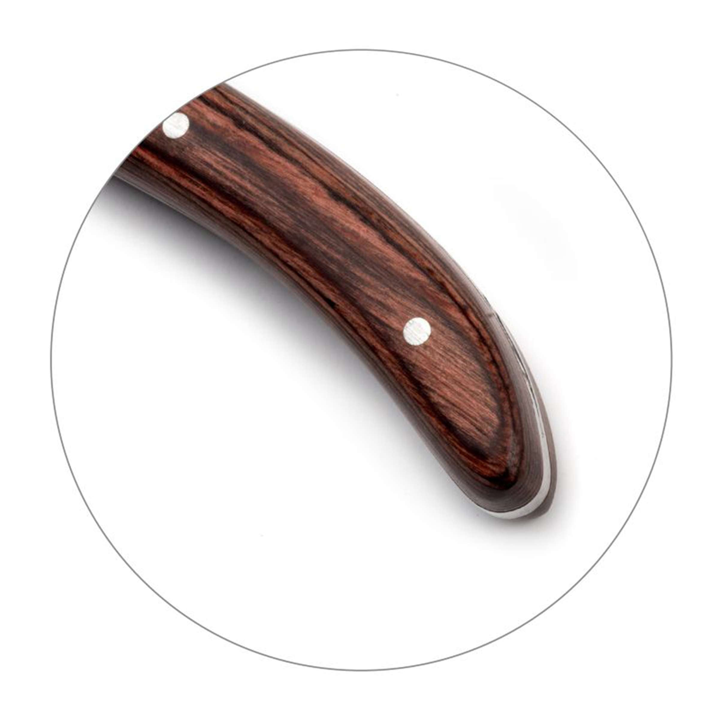 Amefa Royal Steak Messer Set mit vier hochwertigen Steakmessern aus Edelstahl, Detailaufnahme der scharfen Klingen.