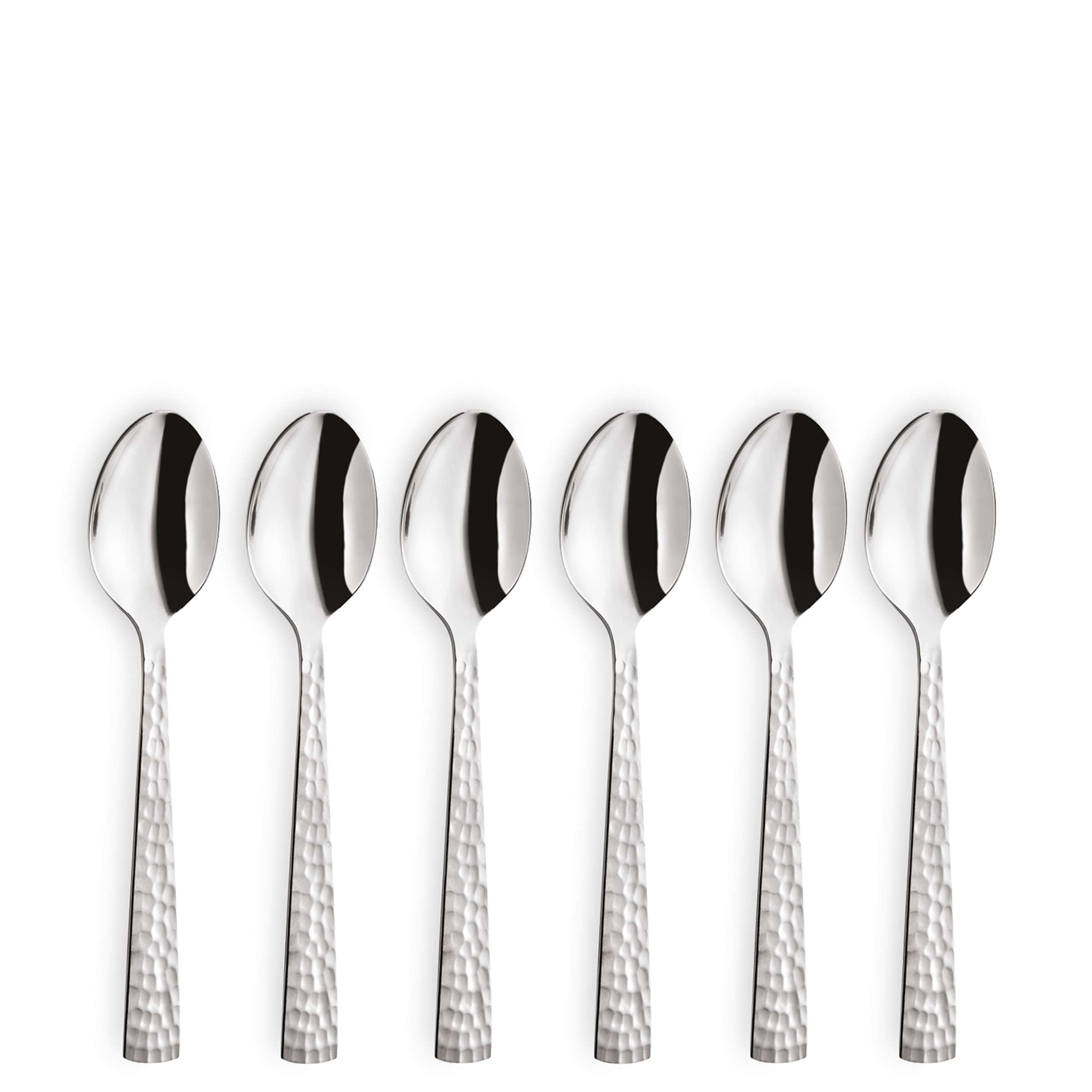 Amefa FELICITY Kaffeelöffel Set, 6-teilig, elegantes Besteck aus Edelstahl mit modernen Design, perfekt für Kaffee und Desserts