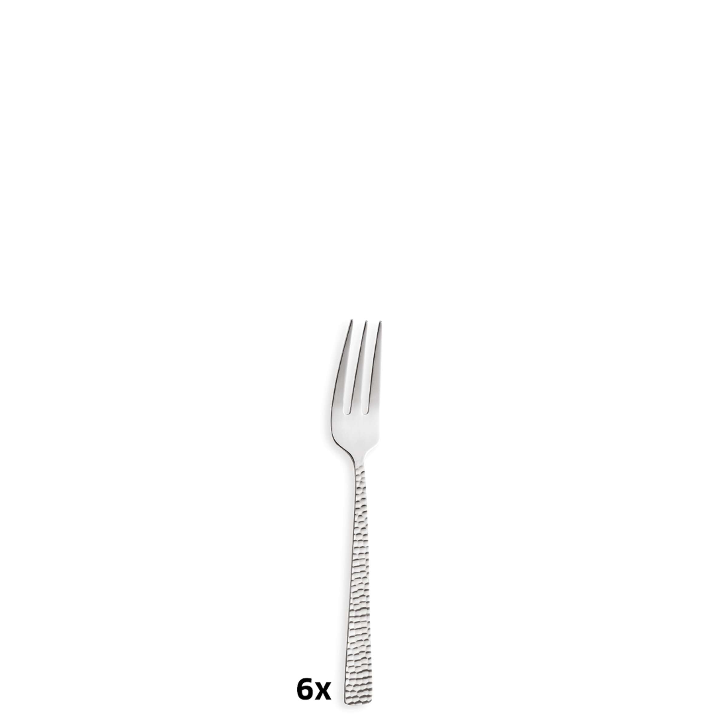 Amefa FELICITY Kuchengabel Set mit 6 Gabeln aus Edelstahl, elegante Besteckstücke für den Tisch.