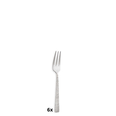 Amefa FELICITY Kuchengabel Set mit 6 Gabeln aus Edelstahl, elegante Besteckstücke für den Tisch.