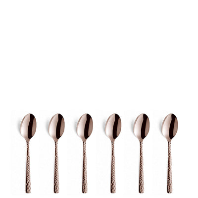 FELICITY Mocca-/Espressolepels set 6-delig PVD rose