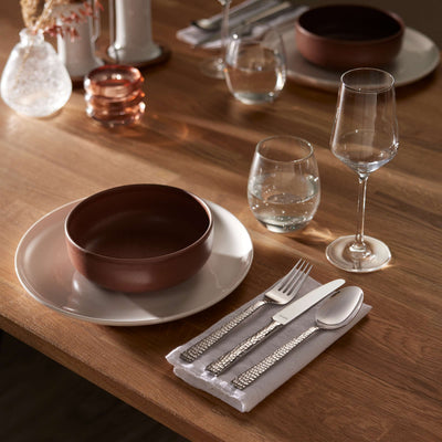 Amefa FELICITY Besteckset, 42-teilig, Edelstahl, Messer, Gabeln, Löffel, elegant für den Tisch, modernes Design