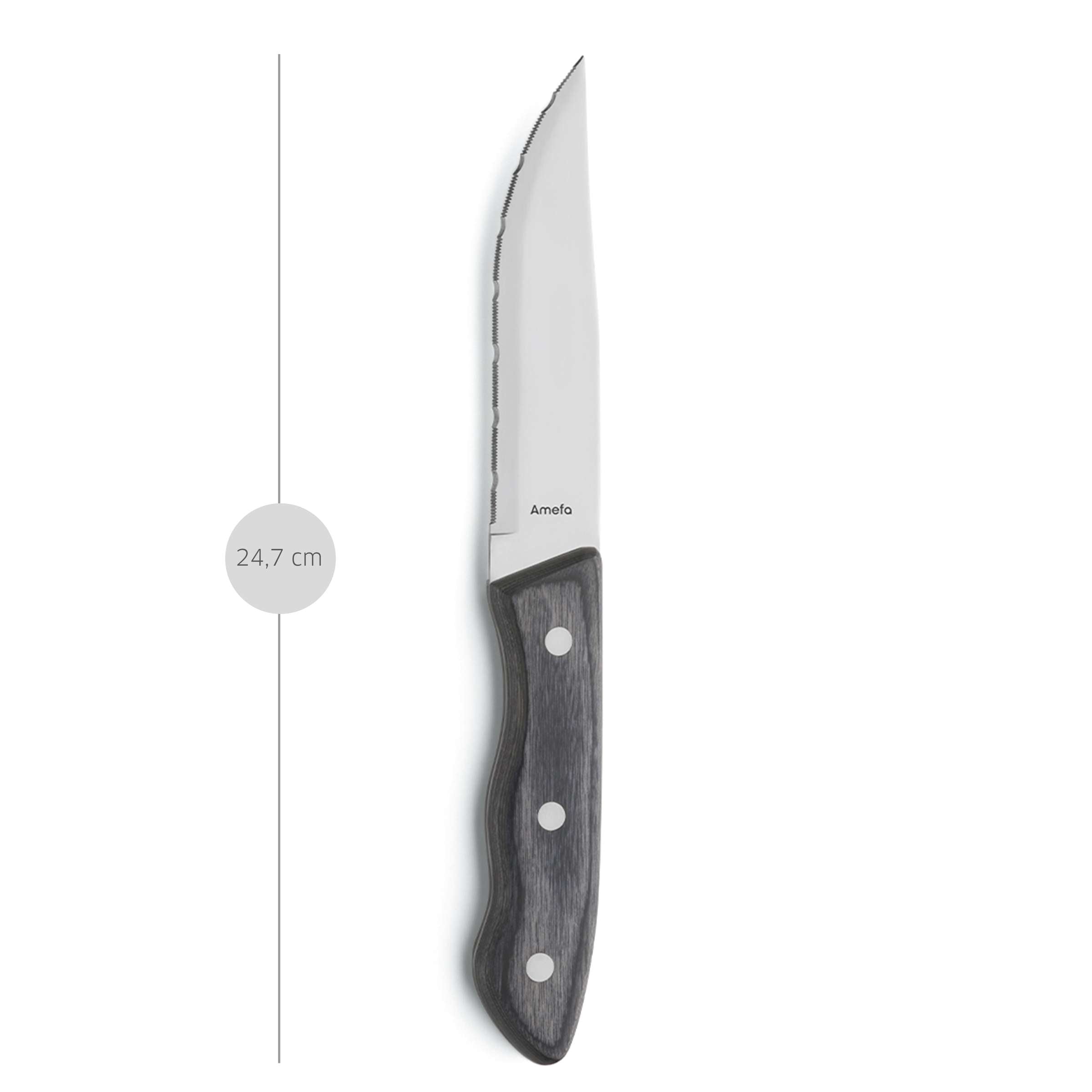 HERCULE steakmessenset 3-delig hout