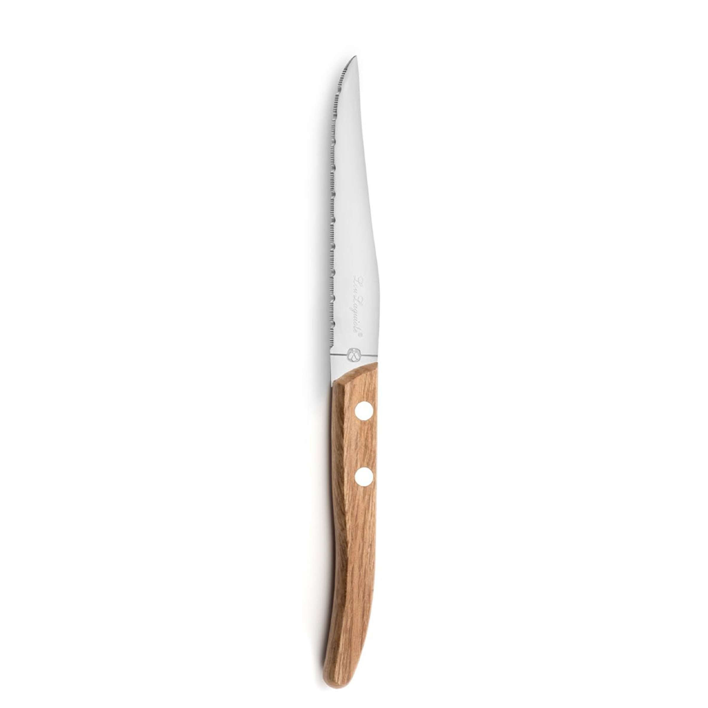 Lou Laguiole CANOPÉE Besteckset aus Holz, 24-teilig mit Messer, Gabel, Löffel, hochwertiges Cutlery Set für den Esstisch