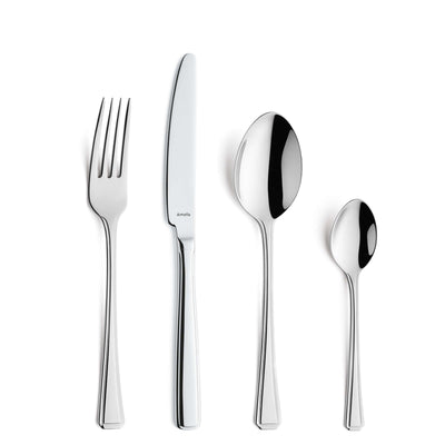 Amefa RITA Besteckset 24-teilig, Edelstahl, Messer, Gabeln, Löffel, elegant und modernes Besteck für den Alltag.