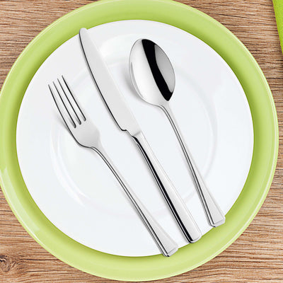Amefa RITA Besteckset 24-teilig mit Messer, Gabel, Löffel aus Edelstahl, elegant gestaltetes Geschirr für den gedeckten Tisch