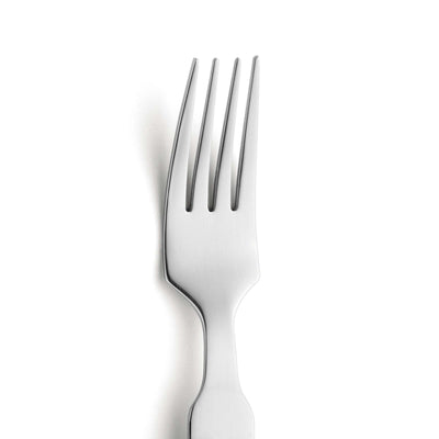 Schwarz lackiertes PIZZA Steakgabel Set aus 6 Bestecken von Amefa, langlebiges Cutlery Set für Pizza und Steak.