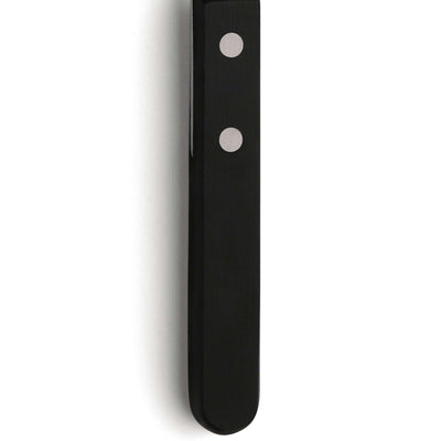 Schwarzes 6-teiliges Amefa Pizza Steakgabel Set aus Besteck für Pizza und Steak, elegante Essbesteck-Design