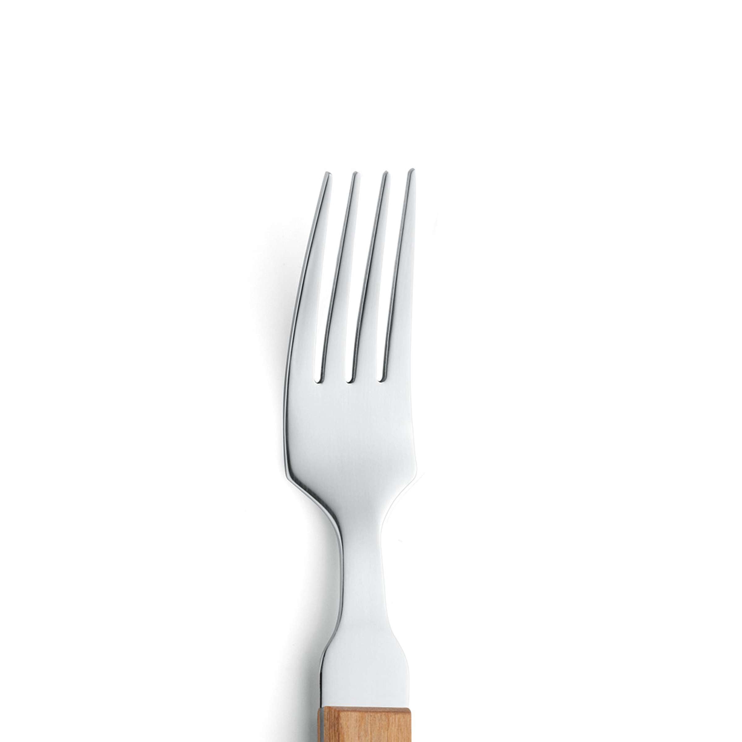 Amefa Pizza Steakgabel Set mit 6 Teilen aus Holz, langlebiges Besteck für Pizza und Steak, elegante und praktische Besteck-Garnitur