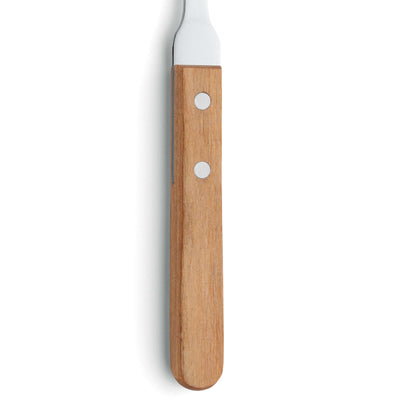 Sechsteiliges Amefa Pizza Steakgabel Set aus Holz mit robustem Design und ergonomischem Griff, ideal für Pizza und Steak.