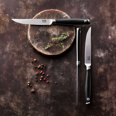 TENDERLOIN Steakmesser Vollheft schwarz